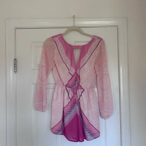 Pink Sheer Women's Intimate Robe - Picture 3 of 3